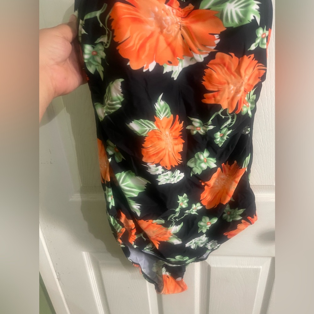 Summer Mae 50s Retro Vintage One Piece Pin Up Monokinis Swimsuit, X-Large - Picture 7 of 9